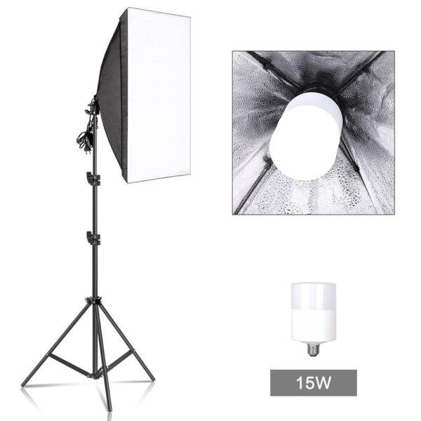 Photography Softbox Lighting Kits 50x70CM Professional Continuous Light System Soft Box For Photo Studio Equipment - Image 2