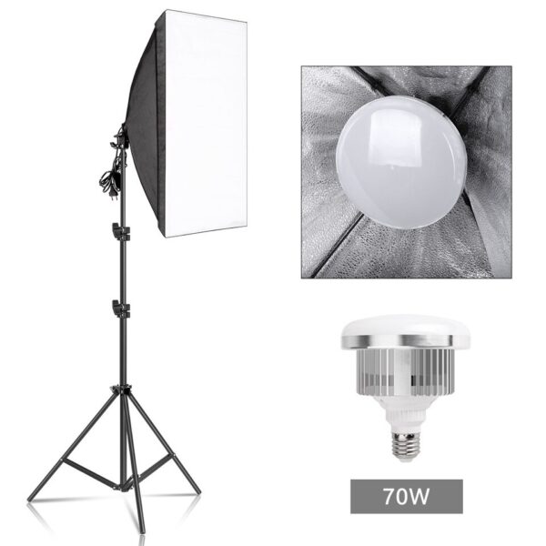 Photography Softbox Lighting Kits 50x70CM Professional Continuous Light System Soft Box For Photo Studio Equipment - Image 8