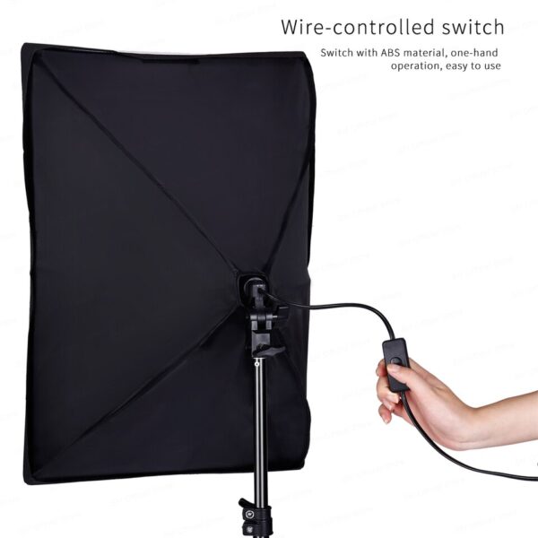 Photography Softbox Lighting Kits 50x70CM Professional Continuous Light System Soft Box For Photo Studio Equipment - Image 15