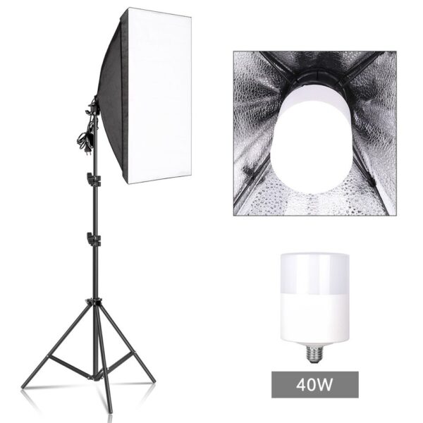 Photography Softbox Lighting Kits 50x70CM Professional Continuous Light System Soft Box For Photo Studio Equipment - Image 4