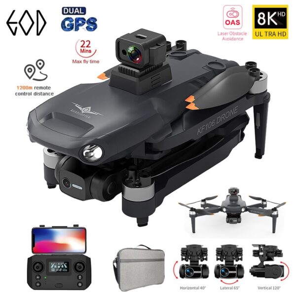 New GPS Drone 4K Profesional 8K HD Camera 3-axis anti-shake Gimbal Obstacle Avoidance aerial photography aircraft Quadcopter