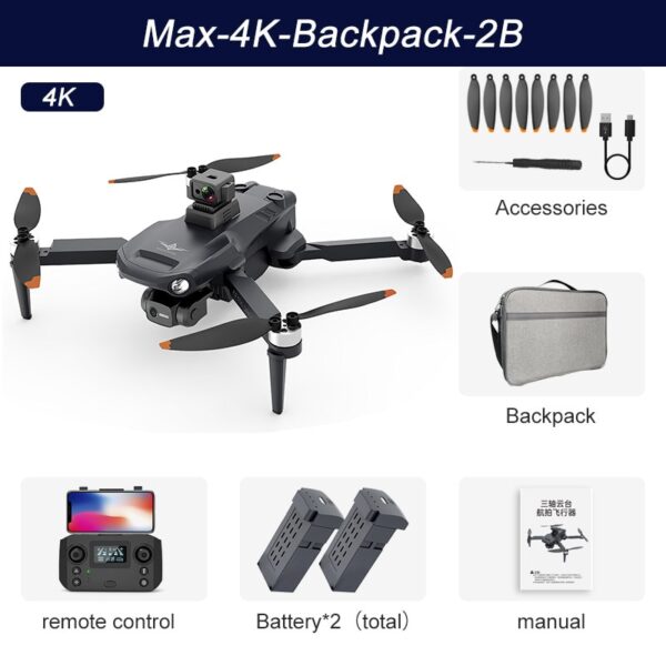 New GPS Drone 4K Profesional 8K HD Camera 3-axis anti-shake Gimbal Obstacle Avoidance aerial photography aircraft Quadcopter - Image 18