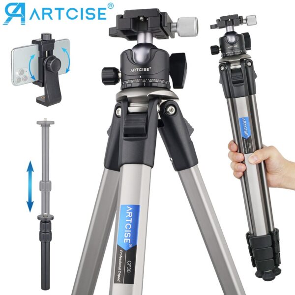 Tripod for Camera Mobile Phone Smartphone Stand Dslr Professional Flexible Tripod Lightweight Stand Arca Swiss Ball Head CF30