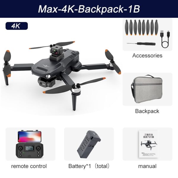 New GPS Drone 4K Profesional 8K HD Camera 3-axis anti-shake Gimbal Obstacle Avoidance aerial photography aircraft Quadcopter - Image 11